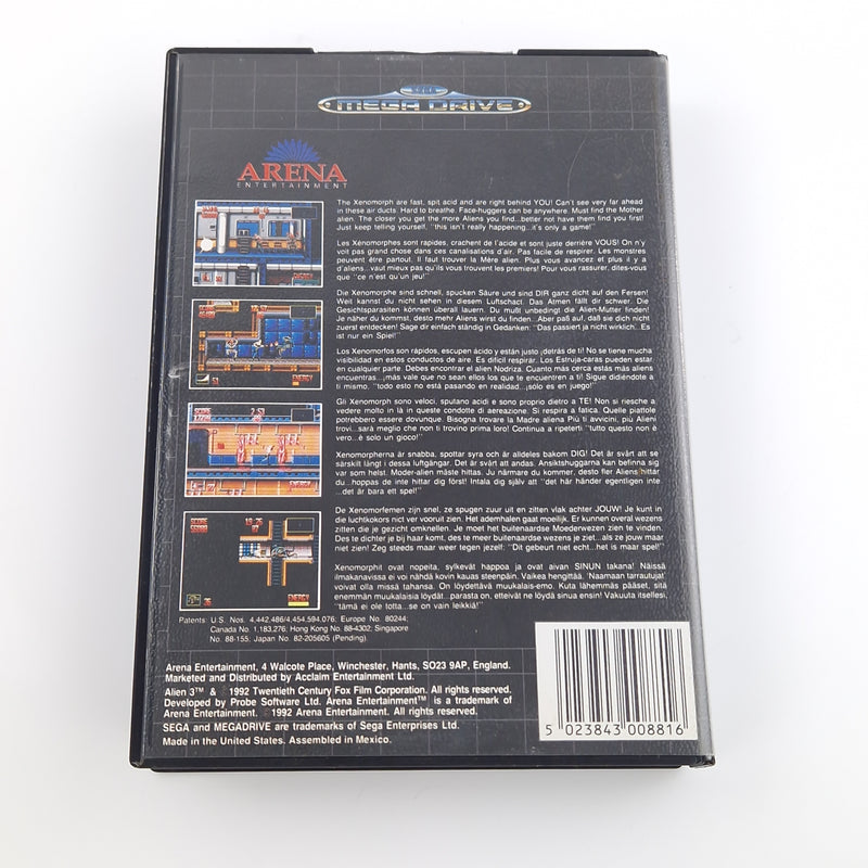 Sega Mega Drive Spiel : Alien 3 - MD Cartridge Modul Anleitung OVP PAL