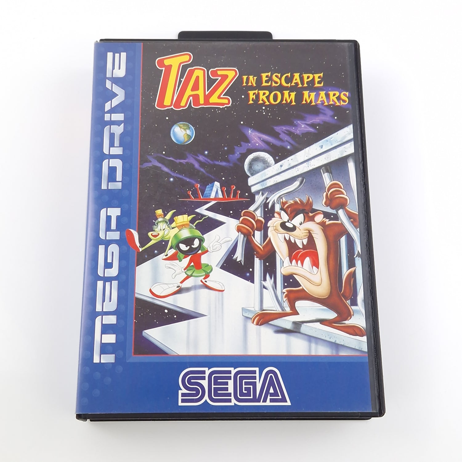 Sega Mega Drive Spiel : TAZ in Escape from Mars - MD Modul Anleitung OVP cib PAL