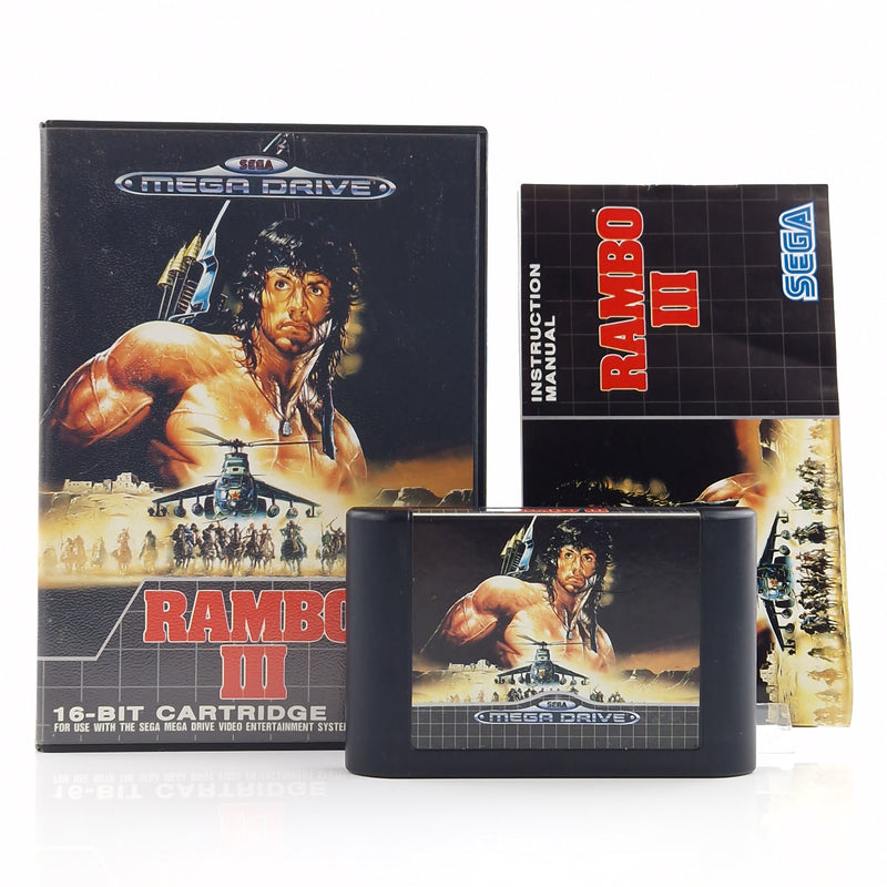 Sega Mega Drive Spiel : Rambo III - MD Modul Anleitung OVP cib PAL