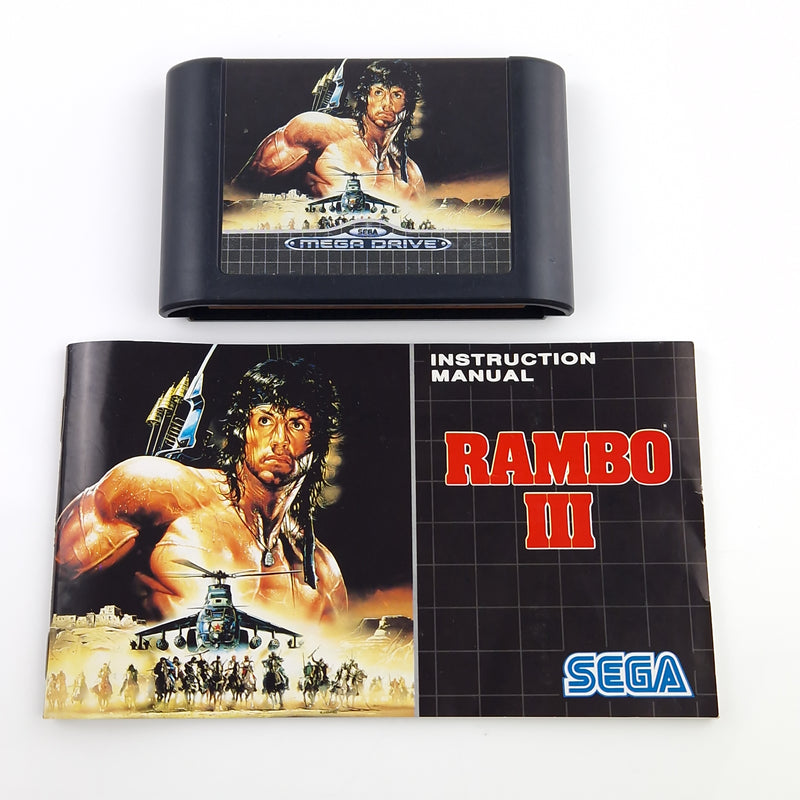 Sega Mega Drive Spiel : Rambo III - MD Modul Anleitung OVP cib PAL