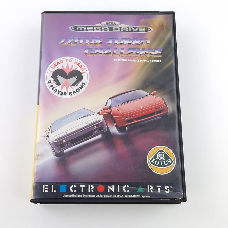 Sega Mega Drive Spiel : Lotus Turbo Challenge - MD Modul Anleitung OVP PAL