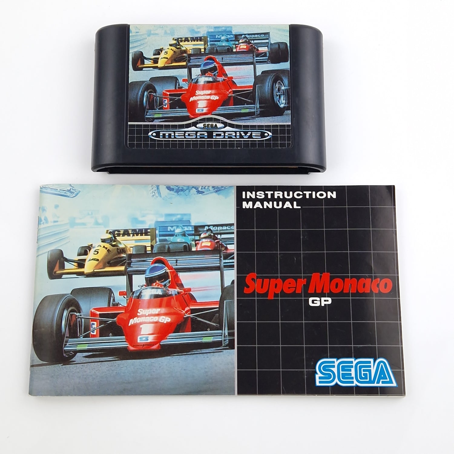 Sega Mega Drive Spiel : Super Monaco GP - MD Modul Anleitung OVP PAL