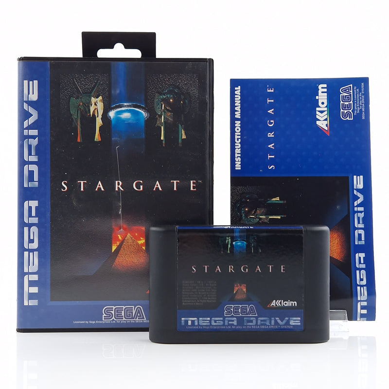 Sega Mega Drive Spiel : Stargate - MD Modul Anleitung OVP PAL