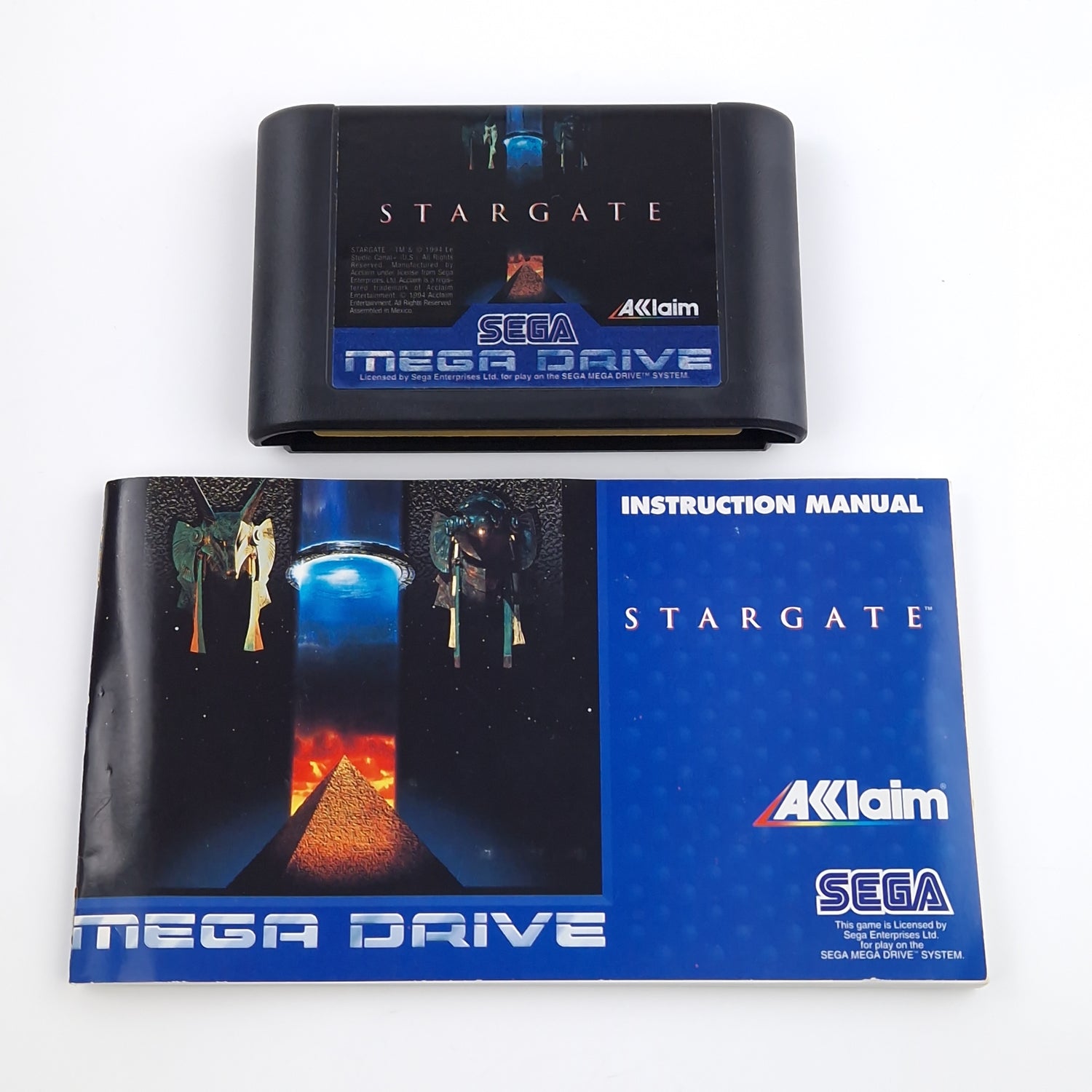 Sega Mega Drive Spiel : Stargate - MD Modul Anleitung OVP PAL