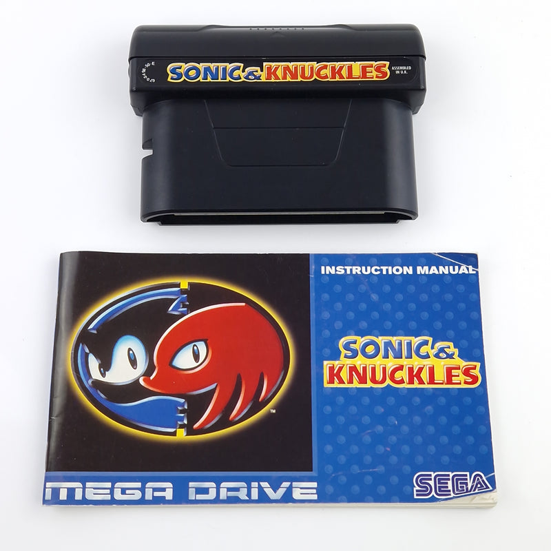 Sega Mega Drive Spiel : Sonic & Knuckles - MD Modul Anleitung OVP PAL