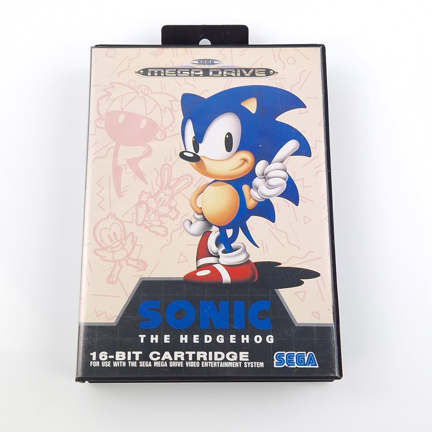 Sega Mega Drive Spiel : Sonic The Hedgehog - MD Modul Anleitung OVP PAL