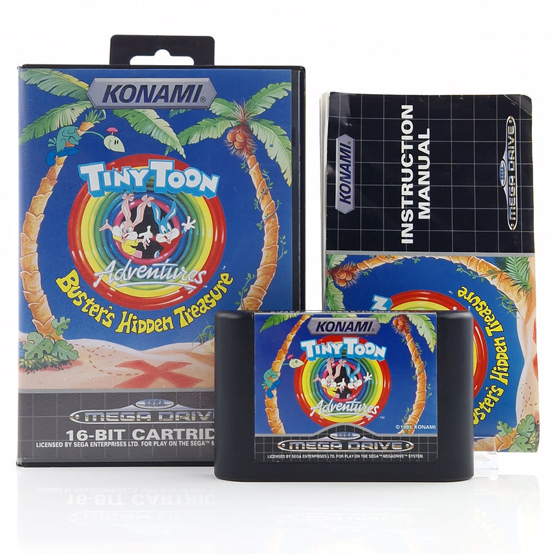 Sega Mega Drive Spiel : Tiny Toon Adventures - MD Modul Anleitung OVP PAL