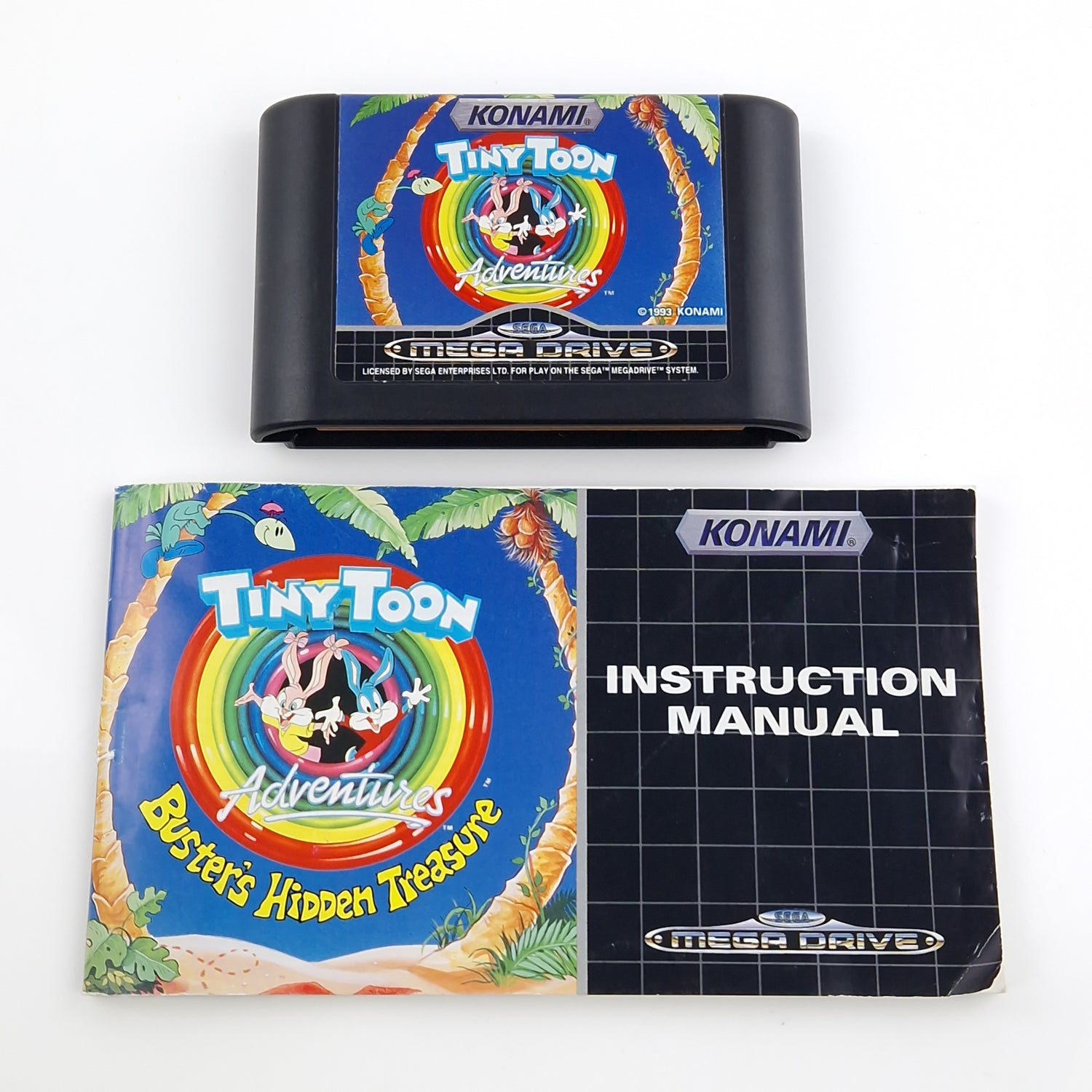 Sega Mega Drive Spiel : Tiny Toon Adventures - MD Modul Anleitung OVP PAL