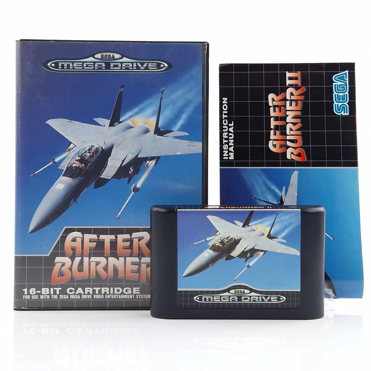 Sega Mega Drive Spiel : After Burner - MD Modul Anleitung OVP PAL