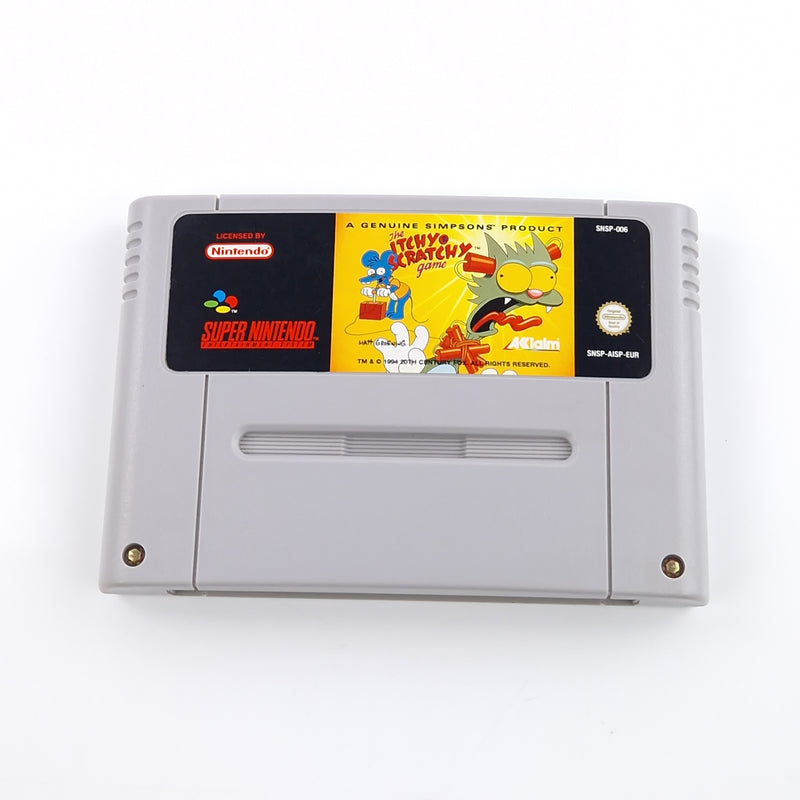 Super Nintendo Spiel : The Itchy & Scratchy Game - Simspons Modul + Anleitung