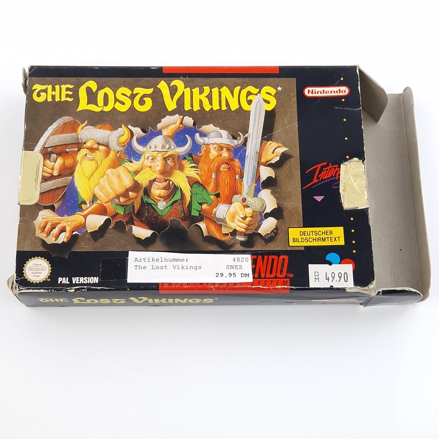 Super Nintendo Spiel : The Lost Vikings - SNES Modul Anleitung OVP PAL NOE/SFRG