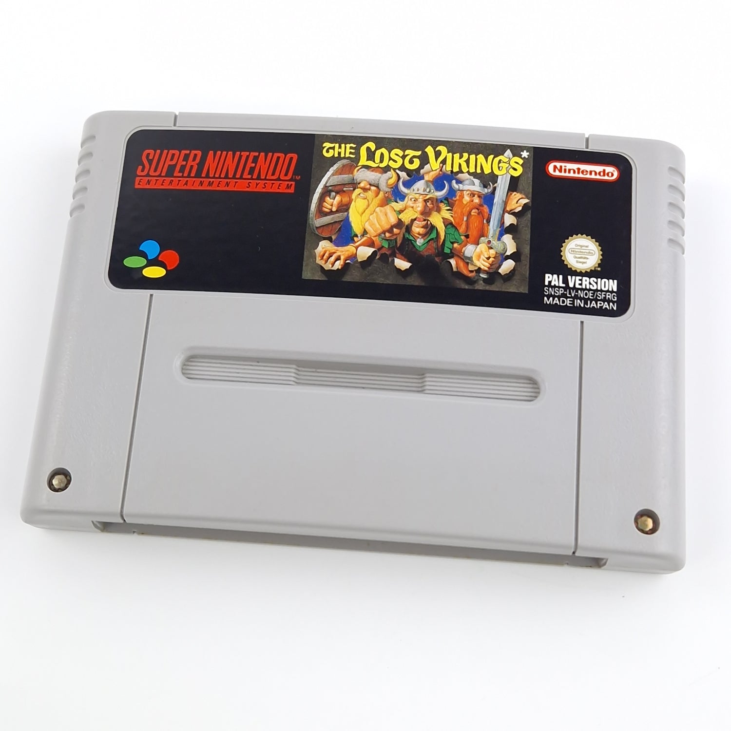 Super Nintendo Spiel : The Lost Vikings - SNES Modul Anleitung OVP PAL NOE/SFRG