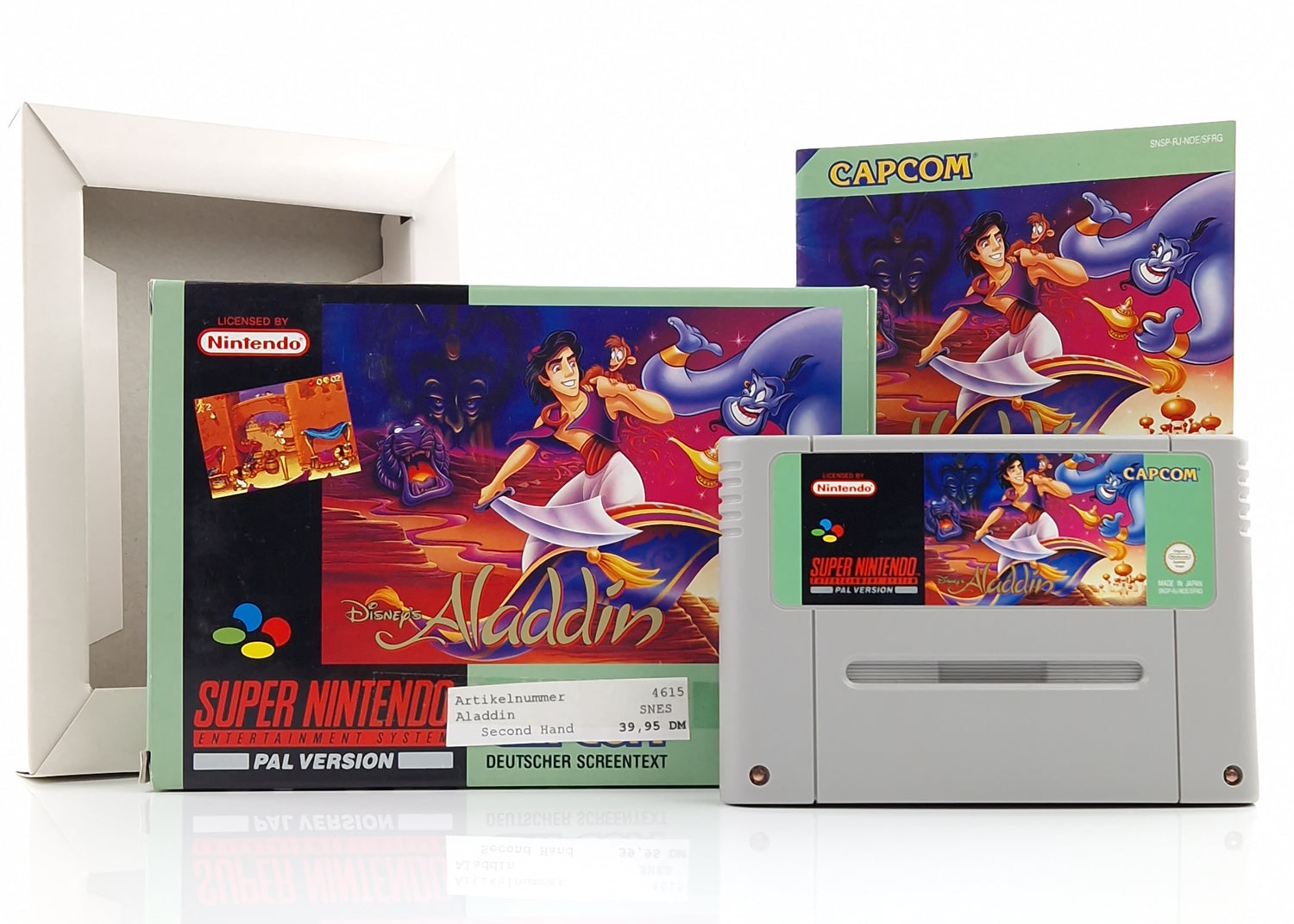 Super Nintendo Spiel : Disneys Aladdin - SNES Modul Anleitung OVP PAL NOE/SFRG