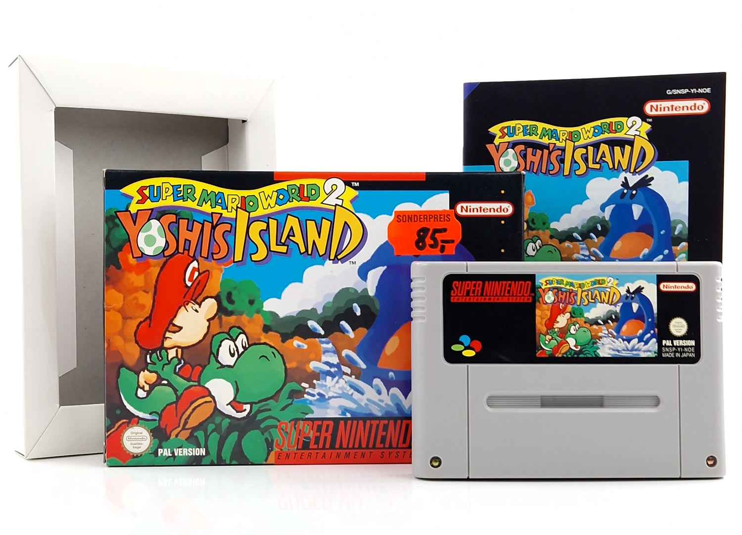 Super Nintendo Spiel : SMW 2 Yoshis Island - SNES Modul Anleitung OVP PAL NOE