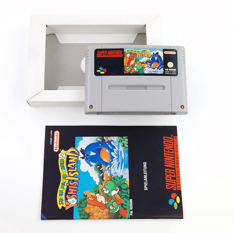 Super Nintendo Spiel : SMW 2 Yoshis Island - SNES Modul Anleitung OVP PAL NOE