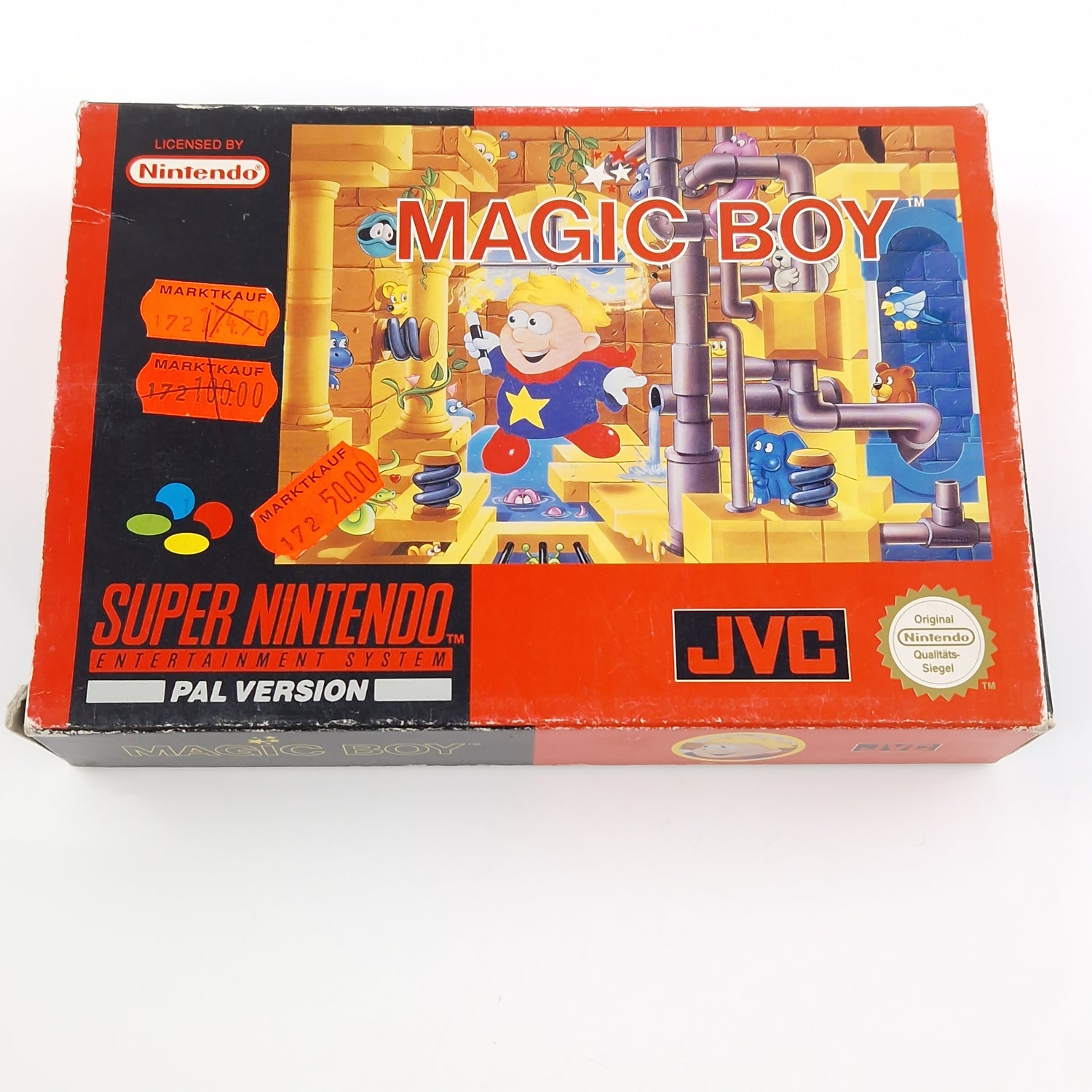 Super Nintendo Spiel : Magic Boy - SNES Modul Anleitung OVP PAL NOE