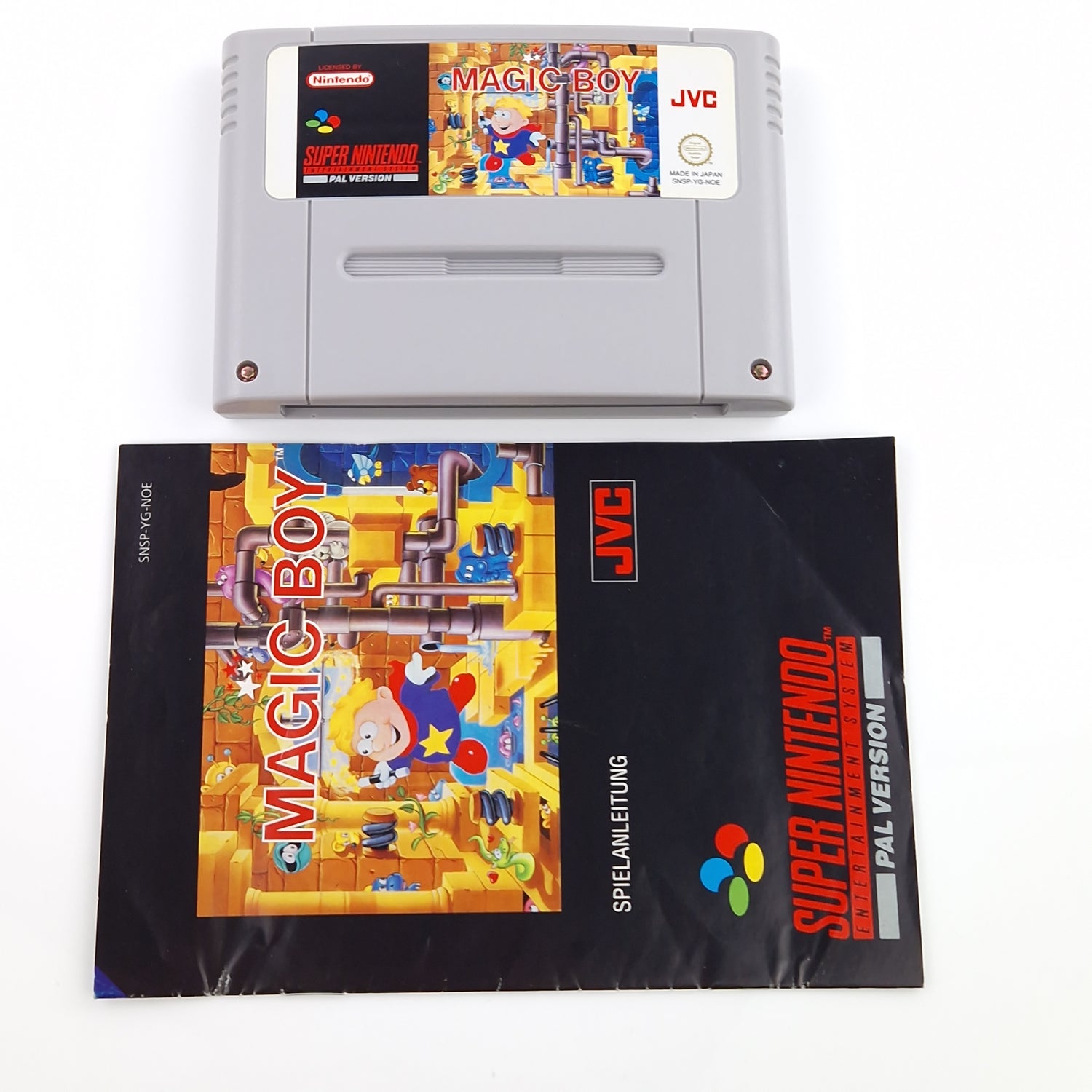 Super Nintendo Spiel : Magic Boy - SNES Modul Anleitung OVP PAL NOE