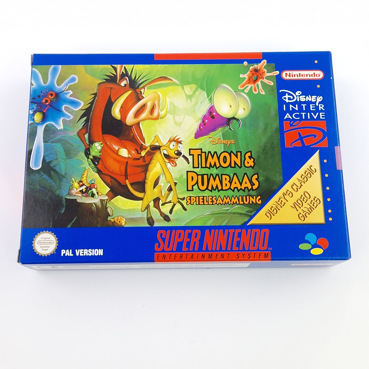 Super Nintendo Spiel : Disneys Timon & Pumbaas Spielesammlung - SNES OVP PAL