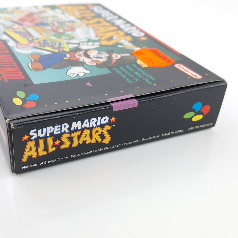 Super Nintendo Spiel : Super Mario All-Stars - SNES Modul Anleitung OVP PAL NOE