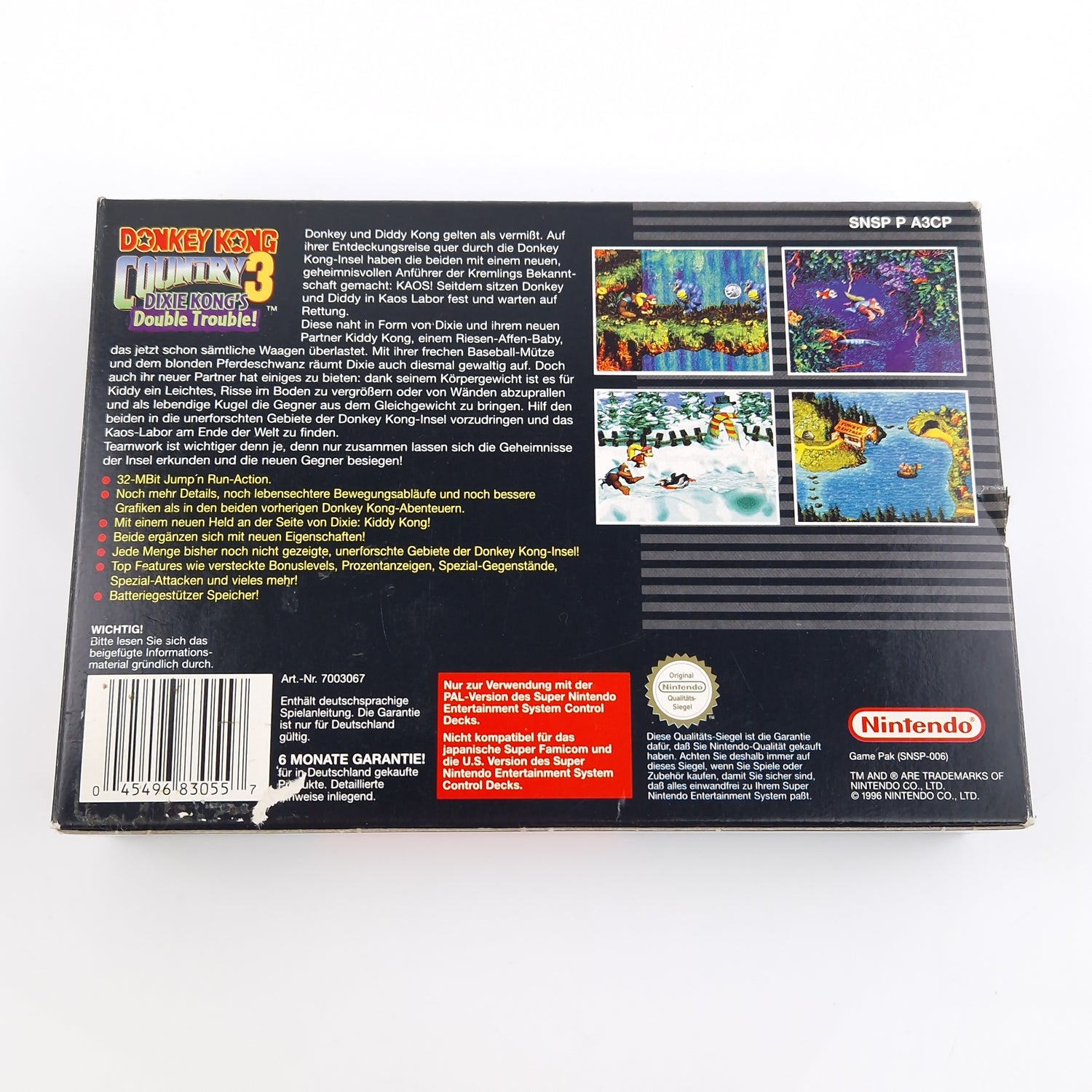 Super Nintendo : Donkey Kong Country 3 Dixie Kong´s Double Trouble! - SNES OVP