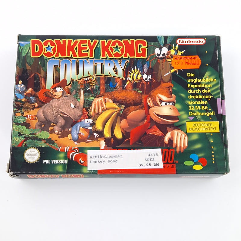 Super Nintendo : Donkey Kong Country 1 - SNES Modul Anleitung OVP PAL NOE