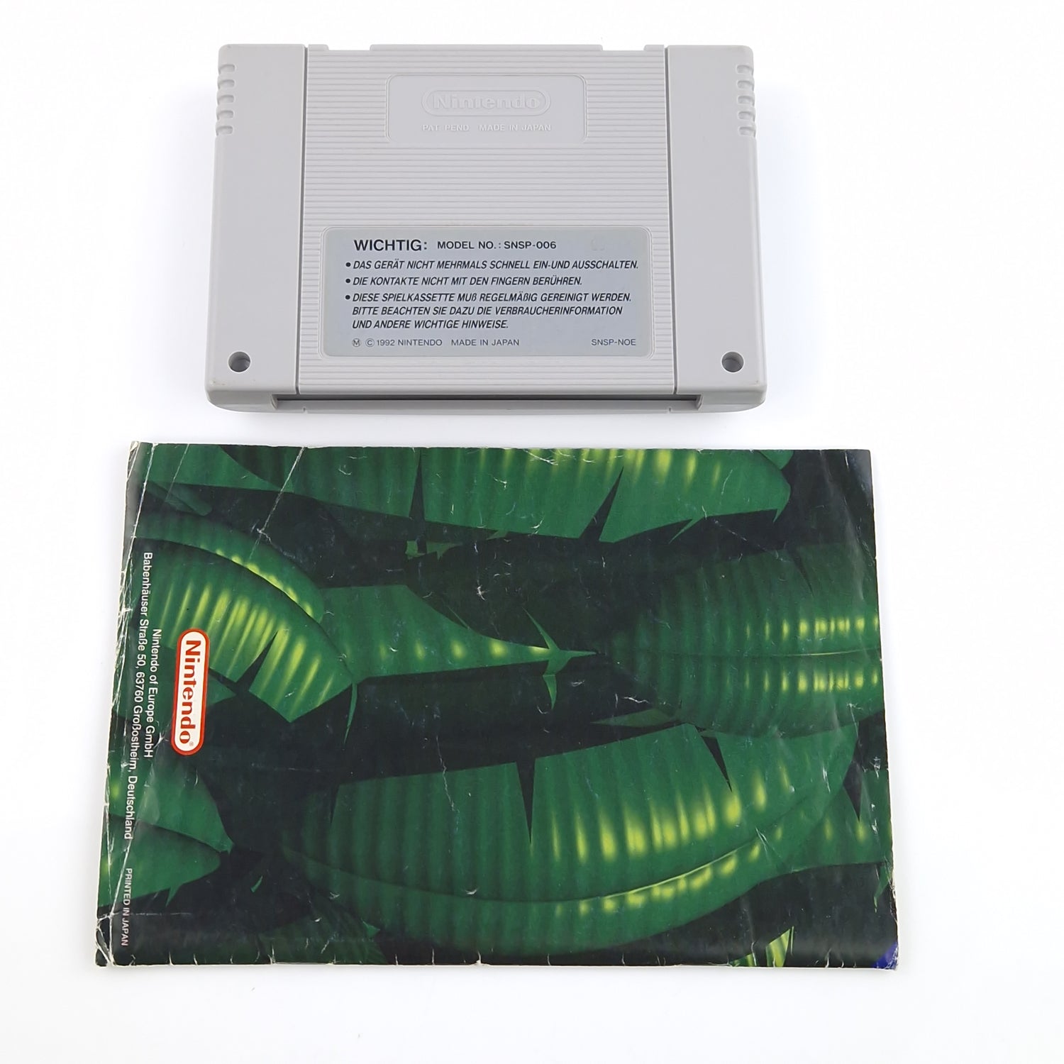 Super Nintendo : Donkey Kong Country 1 - SNES Modul Anleitung OVP PAL NOE