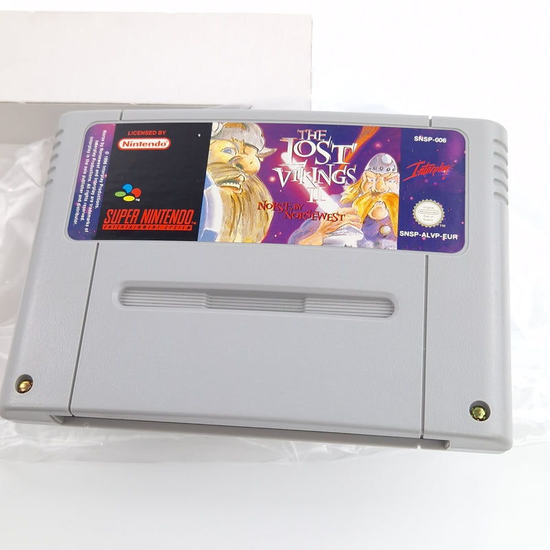 Super Nintendo : The Lost Vikings II Norse by Norsewest - SNES OVP PAL Game