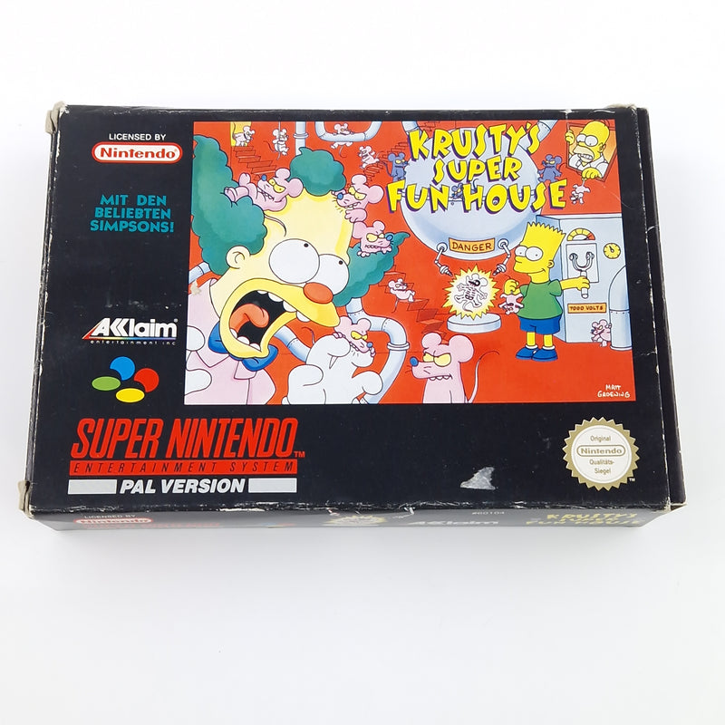 Super Nintendo Spie : Krustys Super Fun House - Simpsons SNES OVP PAL Game