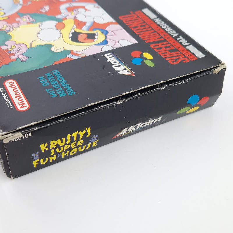 Super Nintendo Spie : Krustys Super Fun House - Simpsons SNES OVP PAL Game