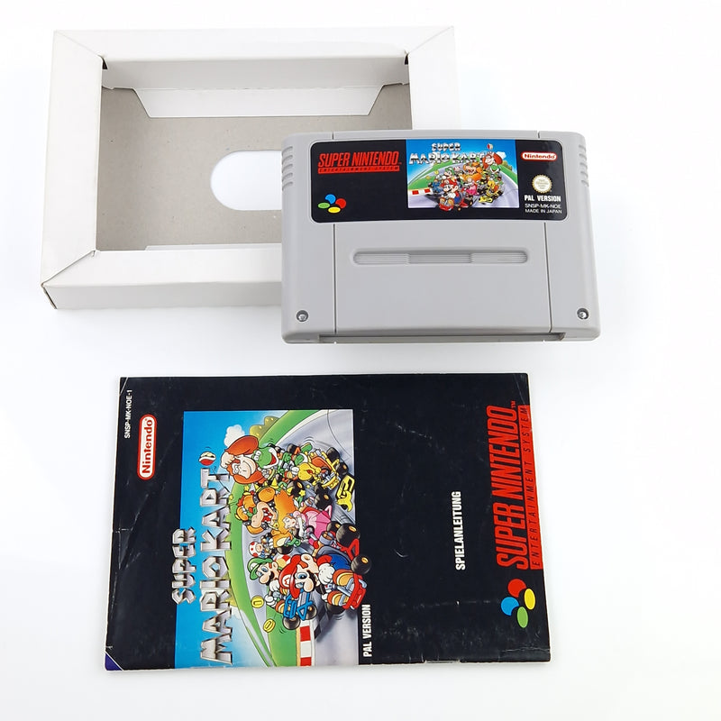 Super Nintendo Spiel : Super Mario Kart - SNES Modul Anleitung OVP PAL NOE