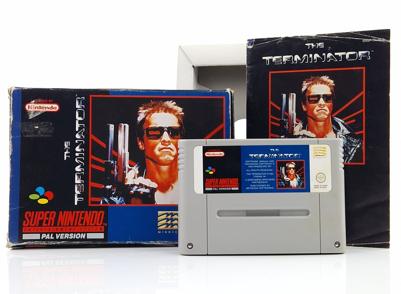 Super Nintendo Spiel : The Terminator - SNES Modul Anleitung OVP PAL NOE