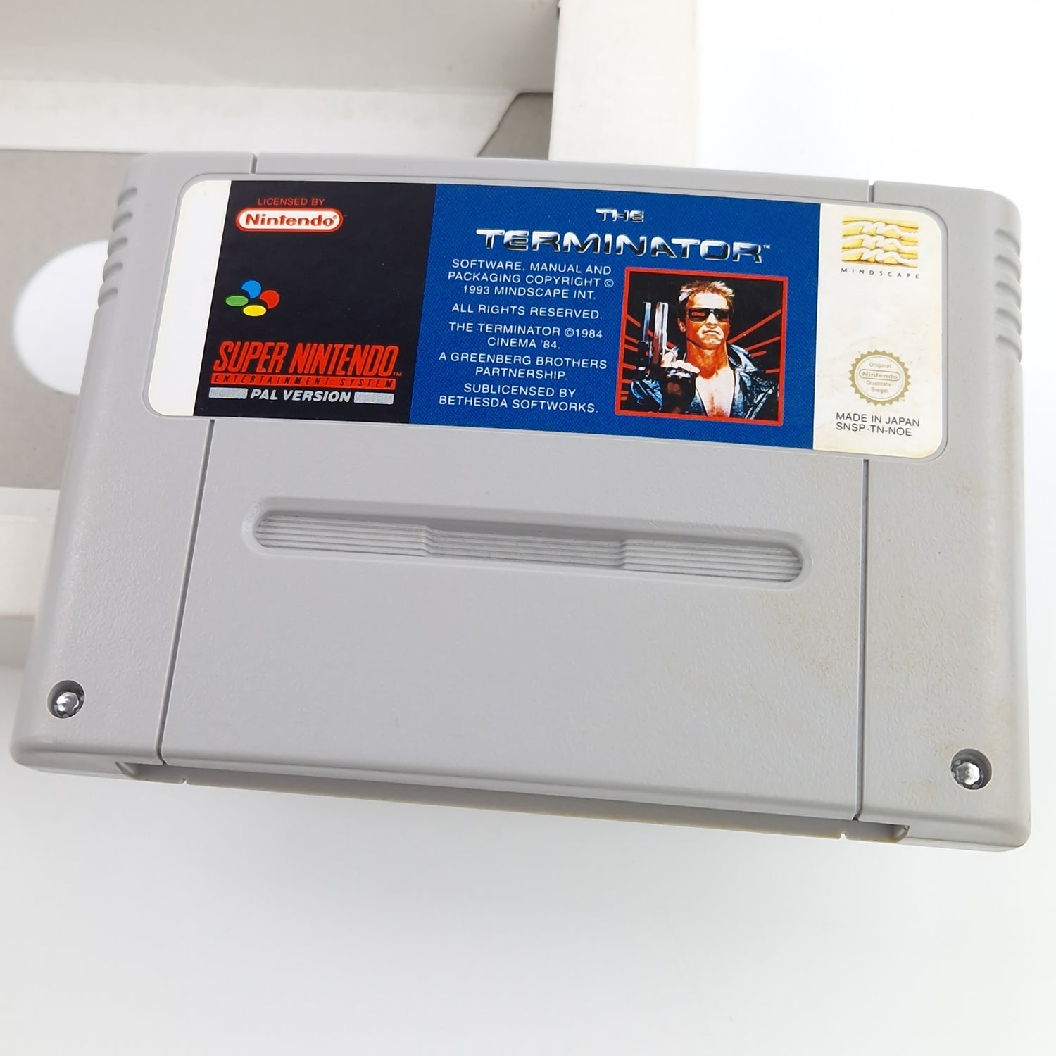 Super Nintendo Spiel : The Terminator - SNES Modul Anleitung OVP PAL NOE