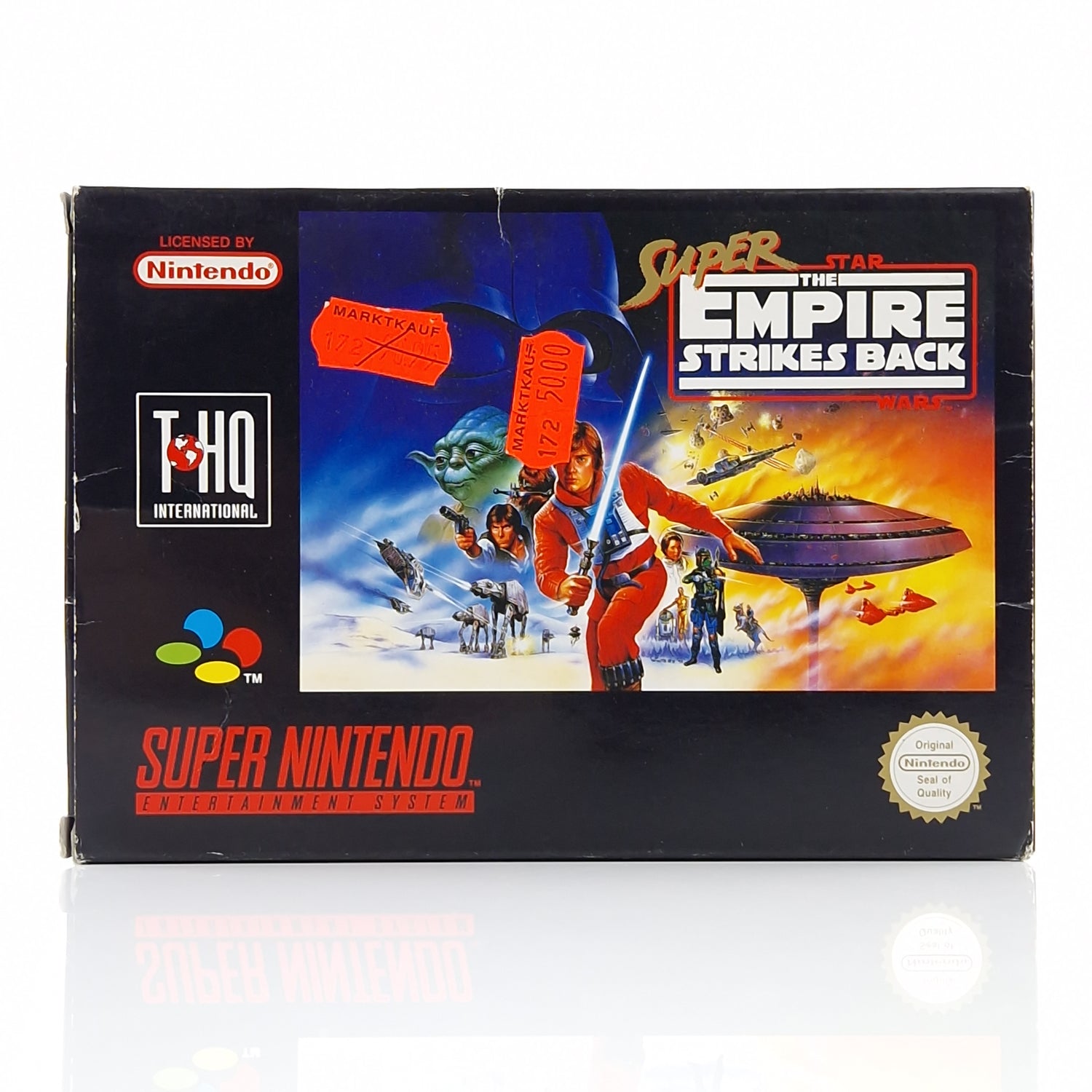 Super Nintendo Spiel : Super Star Wars The Empire Strikes Back - SNES OVP PAL