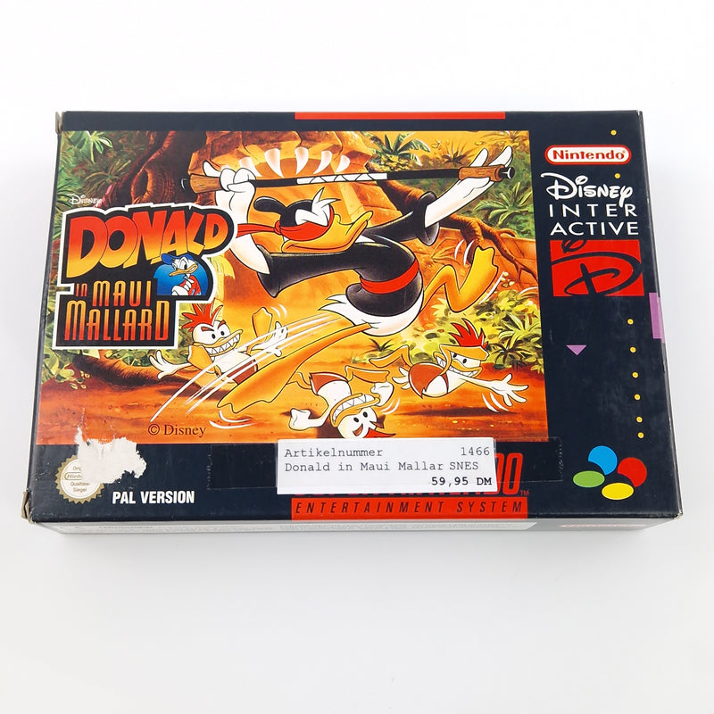 Super Nintendo Spiel : Donald in Maui Mallard - SNES Modul OVP Anleitung PAL