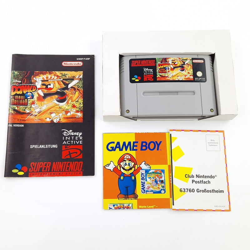 Super Nintendo Spiel : Donald in Maui Mallard - SNES Modul OVP Anleitung PAL