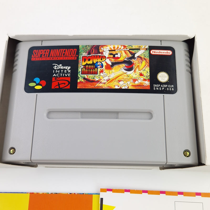 Super Nintendo Spiel : Donald in Maui Mallard - SNES Modul OVP Anleitung PAL