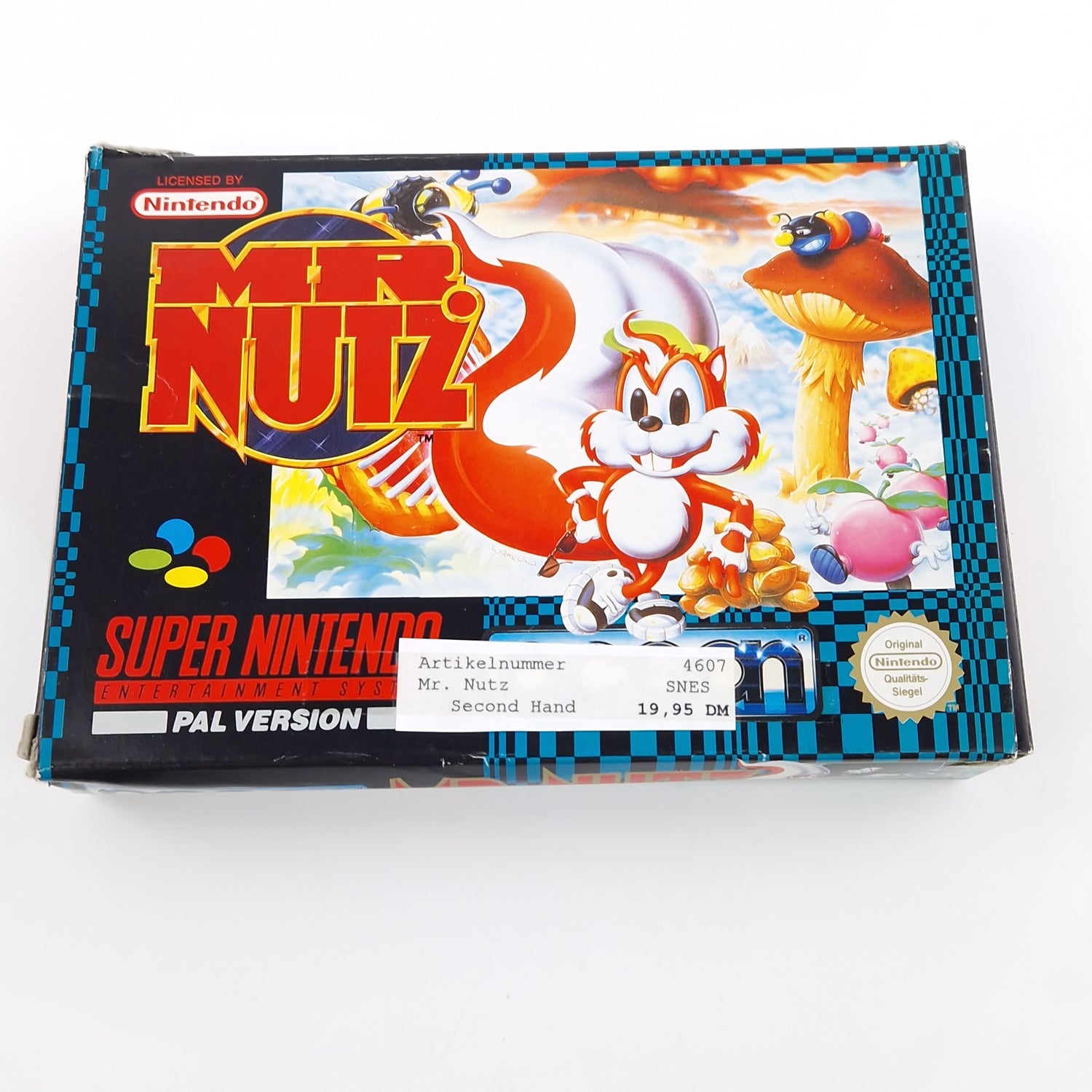 Super Nintendo Spiel : MR. Nutz - SNES Modul OVP Anleitung PAL