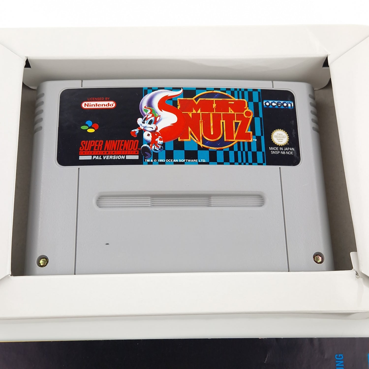 Super Nintendo Spiel : MR. Nutz - SNES Modul OVP Anleitung PAL