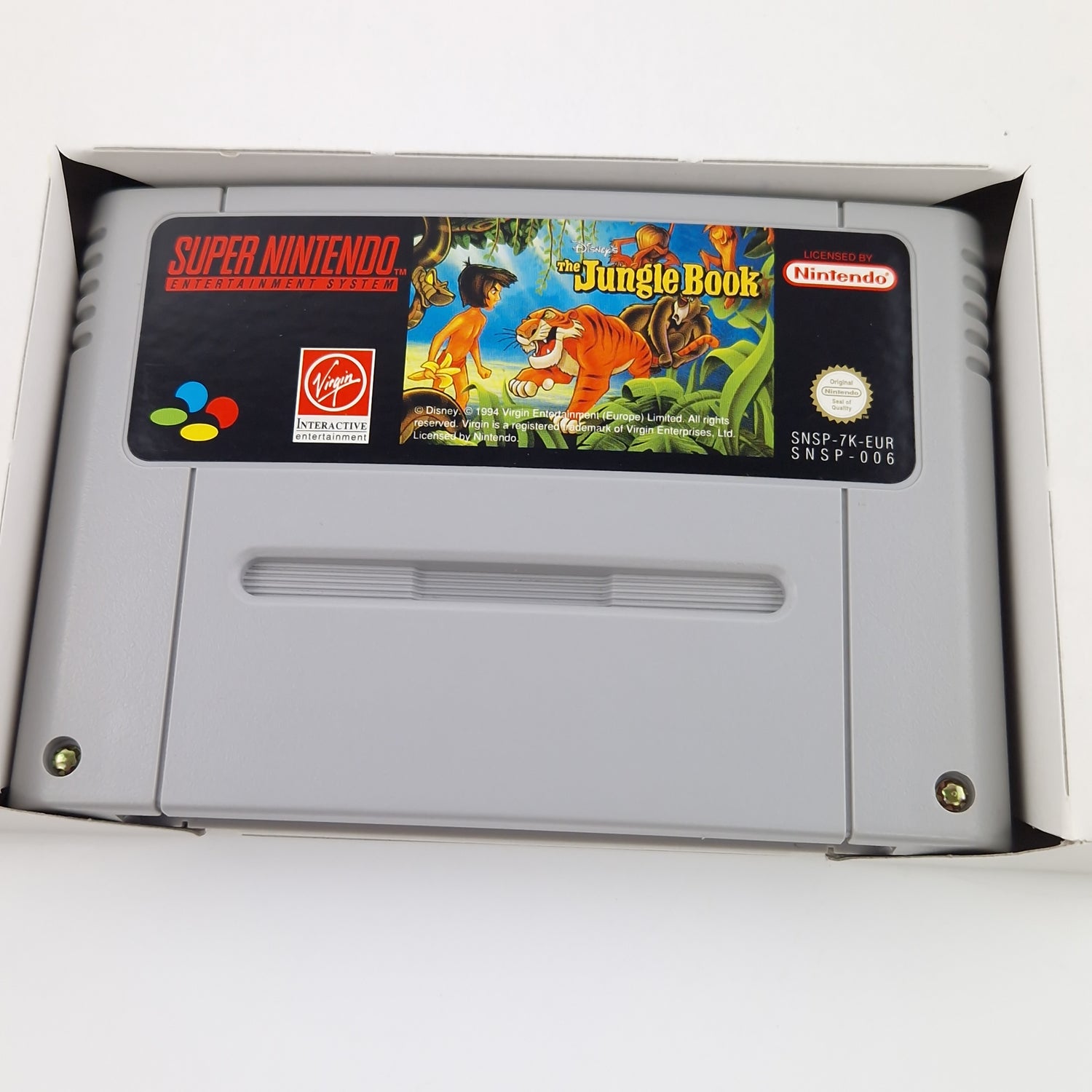 Super Nintendo Spiel : Disneys das Dschungelbuch - SNES Modul OVP Anleitung PAL