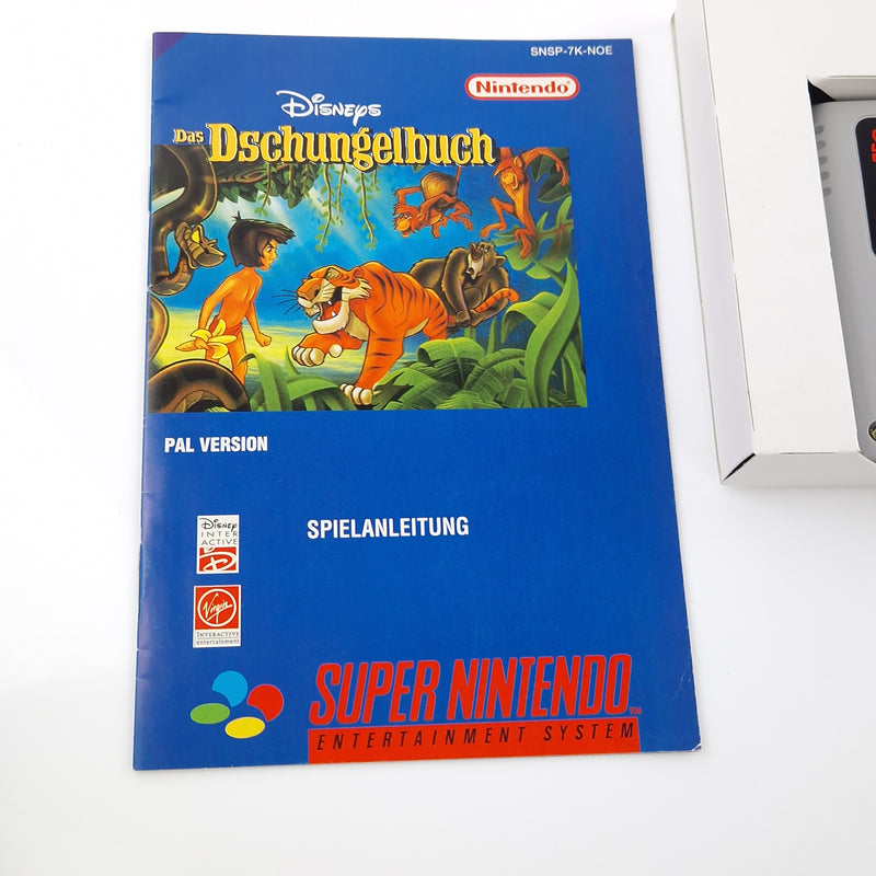 Super Nintendo Spiel : Disneys das Dschungelbuch - SNES Modul OVP Anleitung PAL