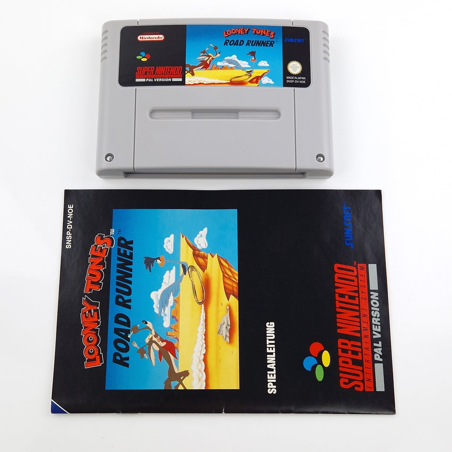 Super Nintendo Spiel : Looney Tunes Road Runner - SNES Modul OVP Anleitung PAL