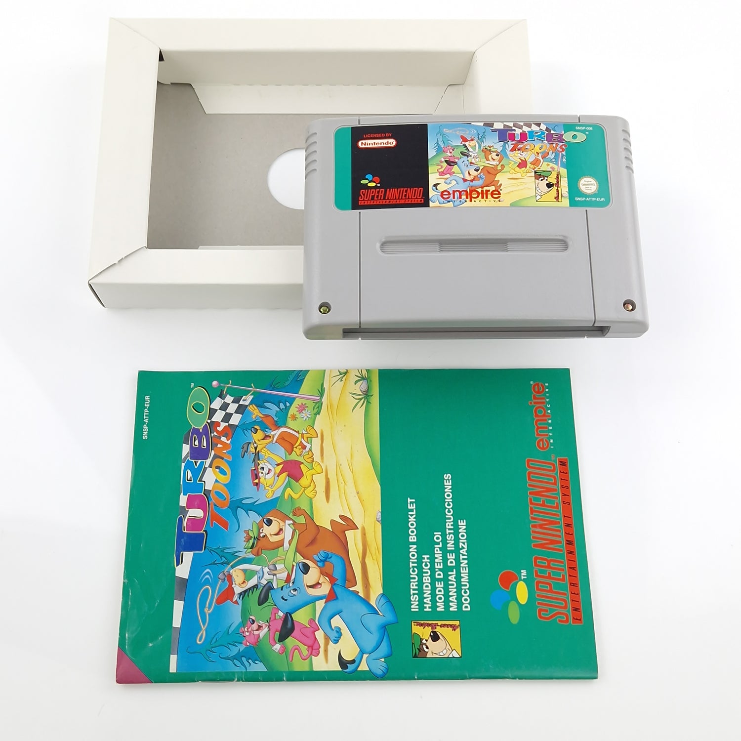 Super Nintendo Spiel : Turbo Toons - SNES Modul OVP Anleitung PAL