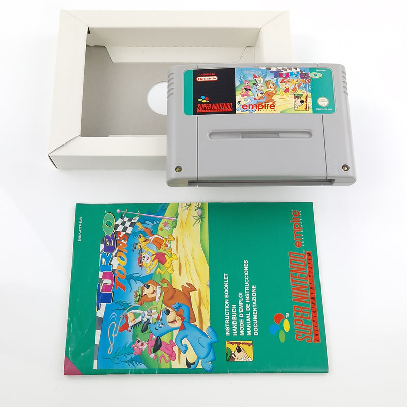 Super Nintendo Spiel : Turbo Toons - SNES Modul OVP Anleitung PAL