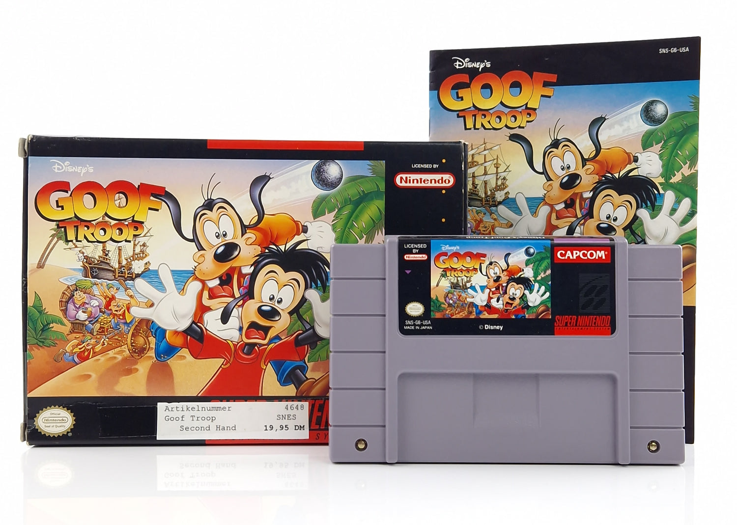 Super Nintendo Spiel : Disneys Goof Troop - Goofy & Max SNES Game NTSC-U/C USA