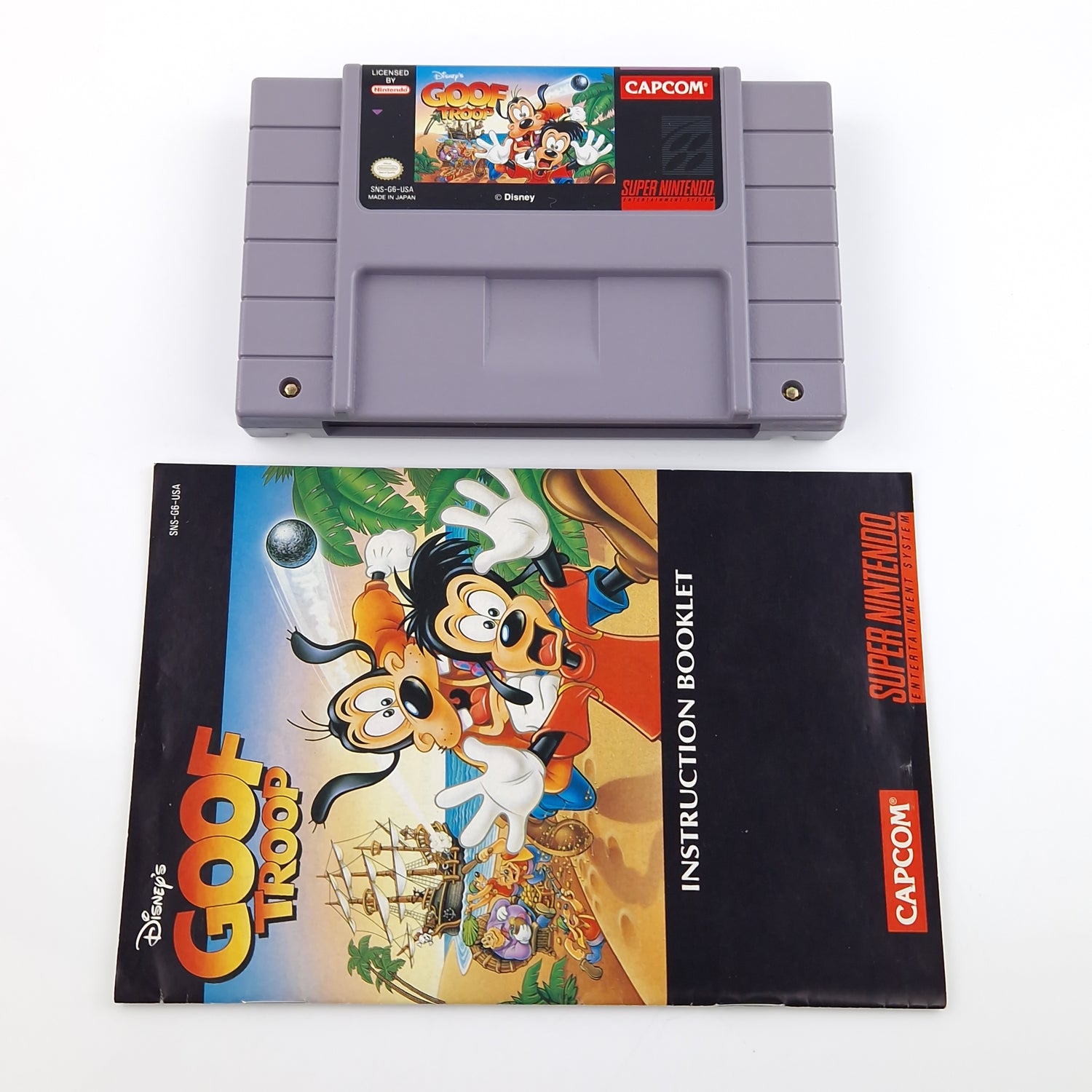 Super Nintendo Spiel : Disneys Goof Troop - Goofy & Max SNES Game NTSC-U/C USA