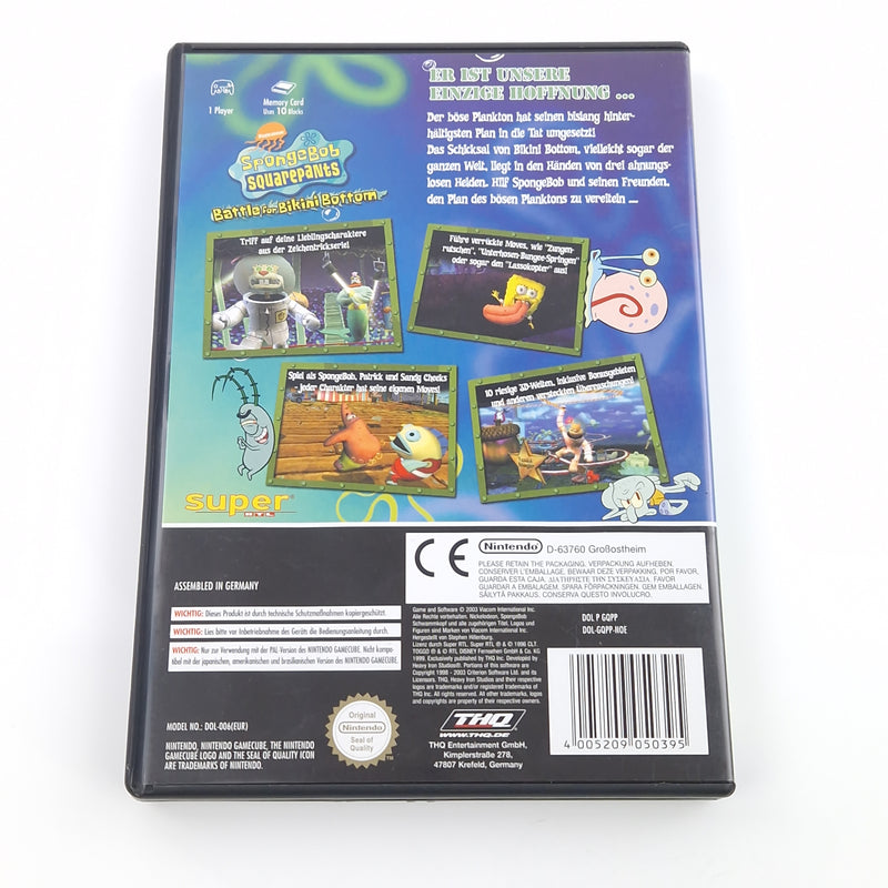 Nintendo Gamecube Spiel : Spongebob Squarepants Battle for Bikini Bottom - OVP