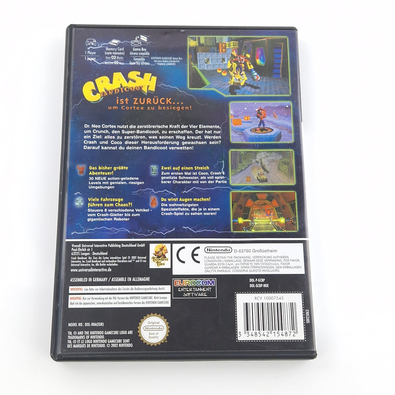 Nintendo Gamecube Spiel : Crash Bandicoot Der Zorn des Cortex - GC OVP dt. PAL