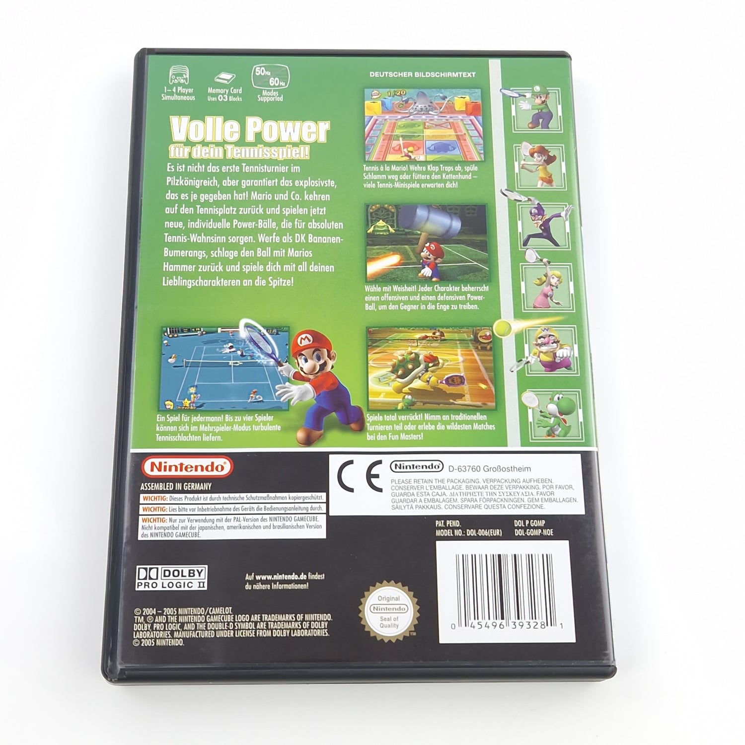 Nintendo Gamecube Spiel : Mario Power Tennis - GC OVP VIP Code dt. PAL