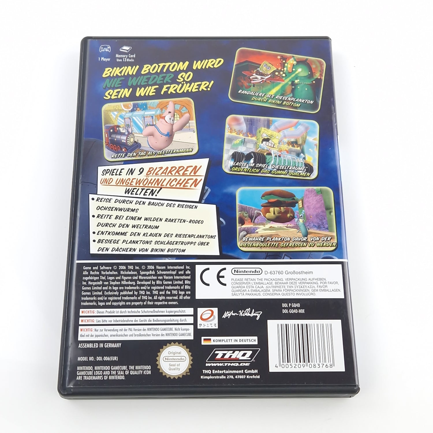 Nintendo Gamecube Spiel : Die Kreatur aus der Krossen Krabbe - GC OVP dt. PAL