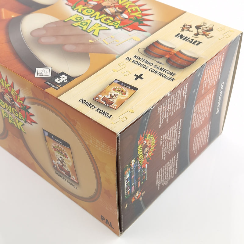 Nintendo Gamecube Spiel : Donkey Konga Pak - Spiel + DK Bongos Controller OVP